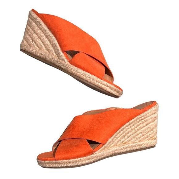 Andrew Geller Kimber Wedge Sandals Size 7.5 B33 - Picture 1 of 8